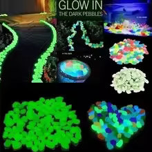 20PCS Large Glow Pebbles Garden Decoration
