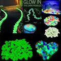 20PCS Large Glow Pebbles Garden Decoration