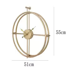 Large Round Metal Wall Clock