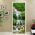 Green Waterfall 3D Optical Effect Door Sticker