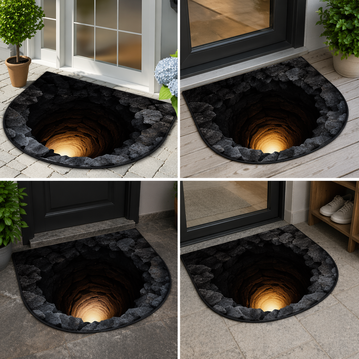 Endless Abyss 3D Optical Effect Rug
