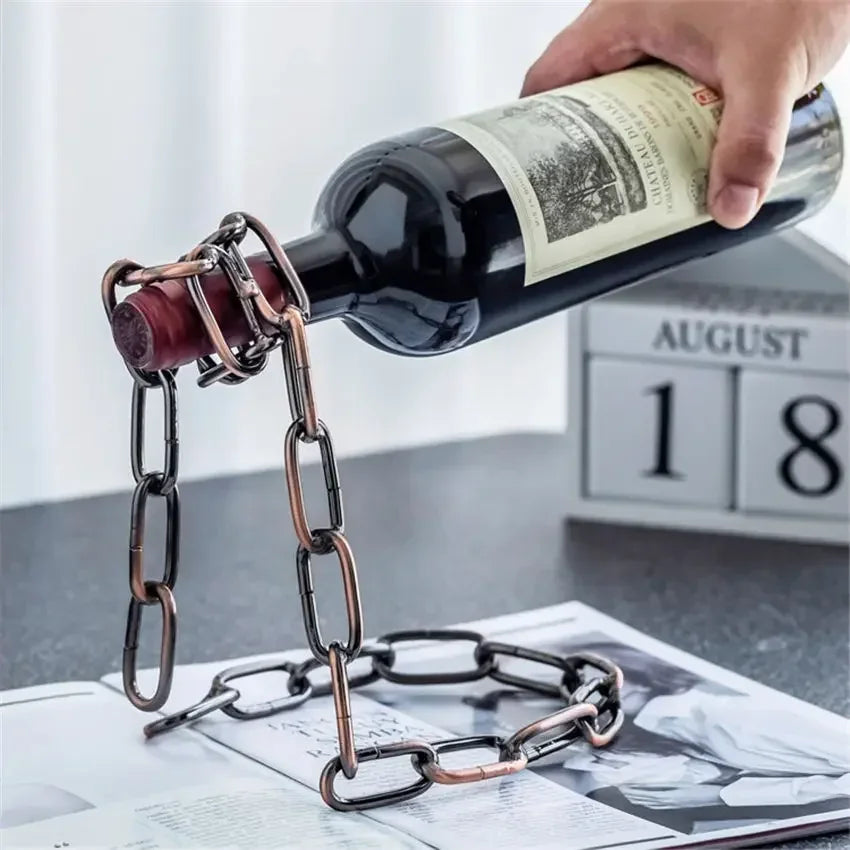 Magical Suspension Chain Wine Rack