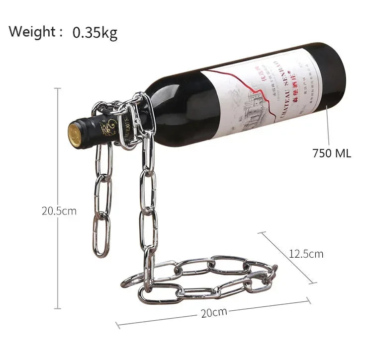 Magical Suspension Chain Wine Rack