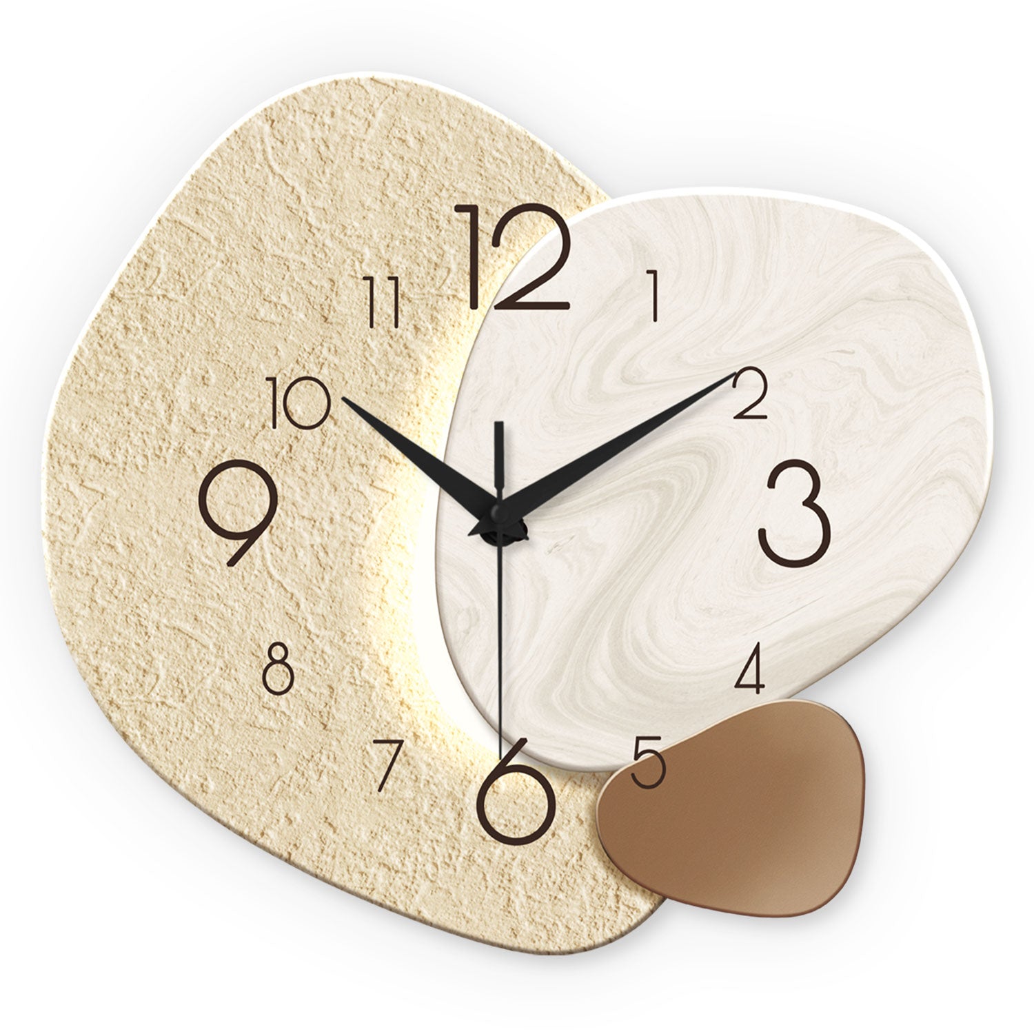Organic Stone & Marble Wall Clock