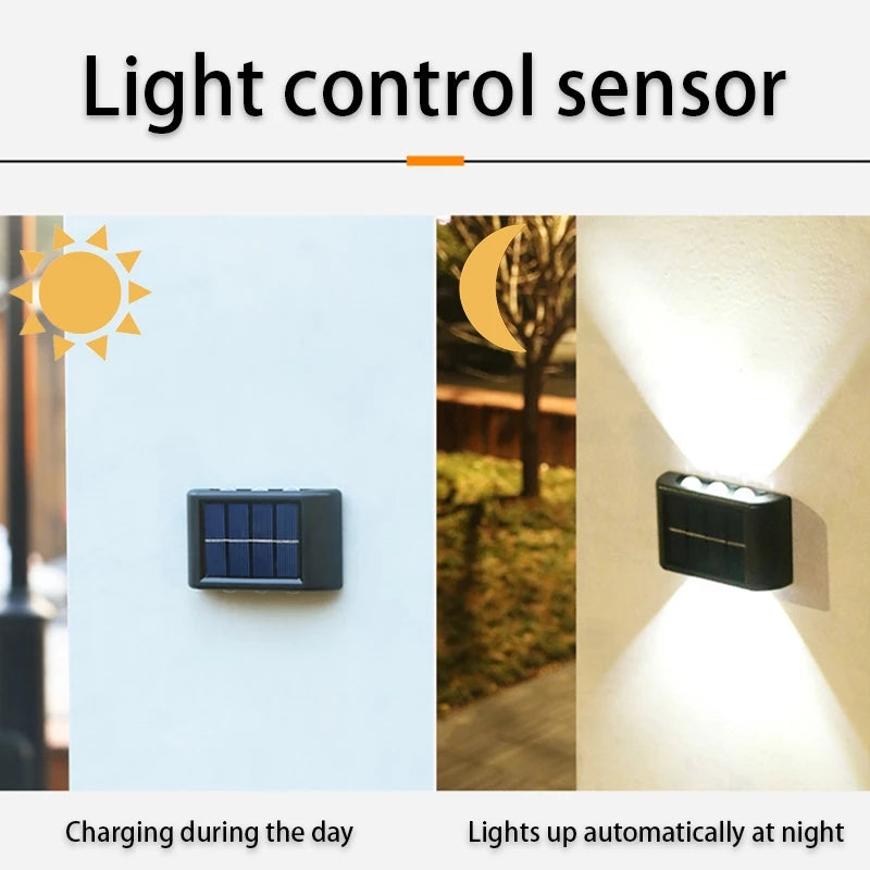 Solar Up & Down Wall Light Decoration