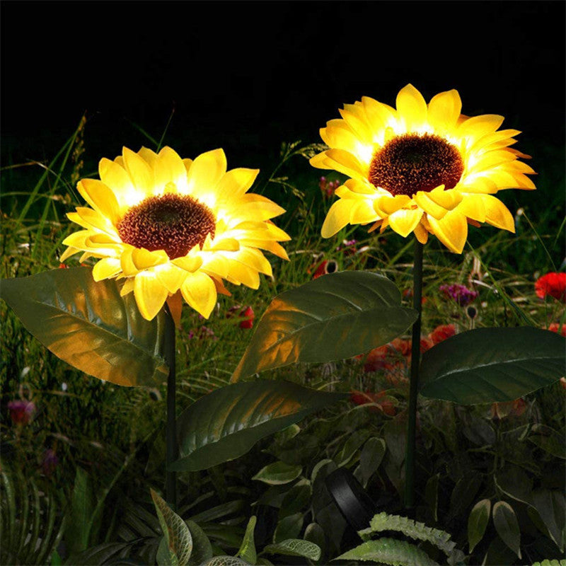Solar Sunflower Garden Light Decoration