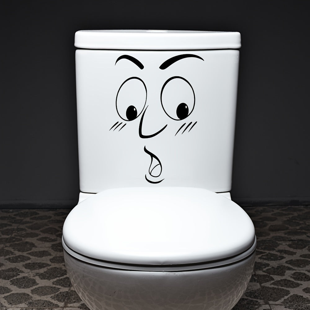 Astonished Face Toilet Lid Sticker
