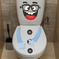 Crazy Face Toilet Makeover Sticker