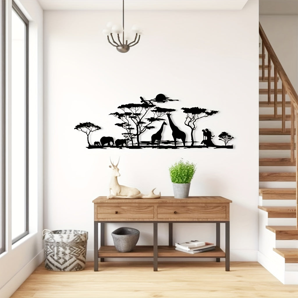 Savanna Sunset Metal Wall Art