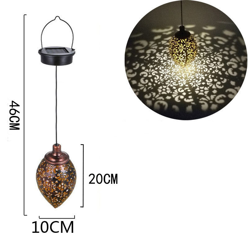 Solar Hanging Pattern Lantern Garden Decoration