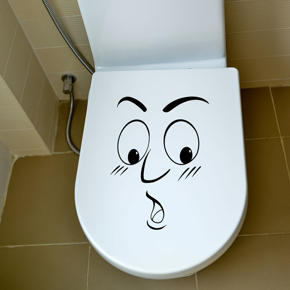 Astonished Face Toilet Lid Sticker