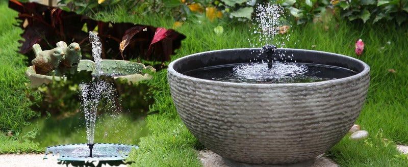 Autonomous Solar Fountain Decoration