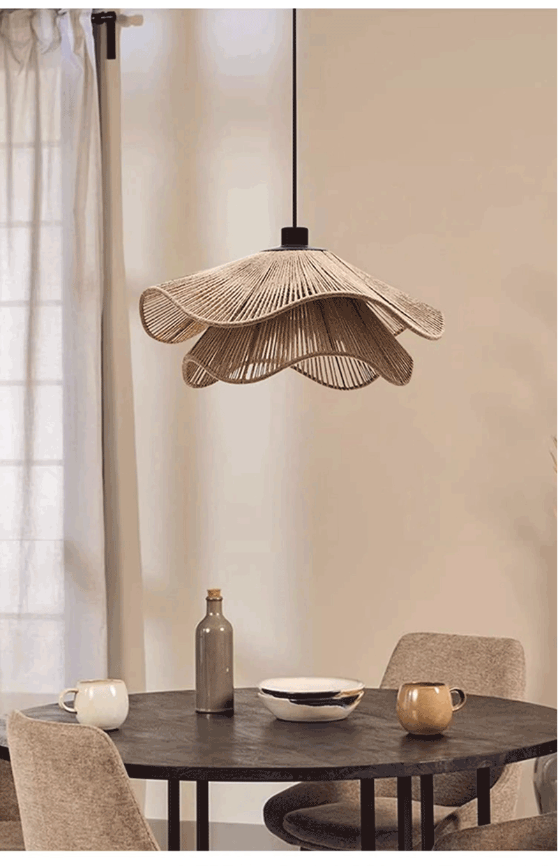 Nordic Petal Fabric LED Pendant Light