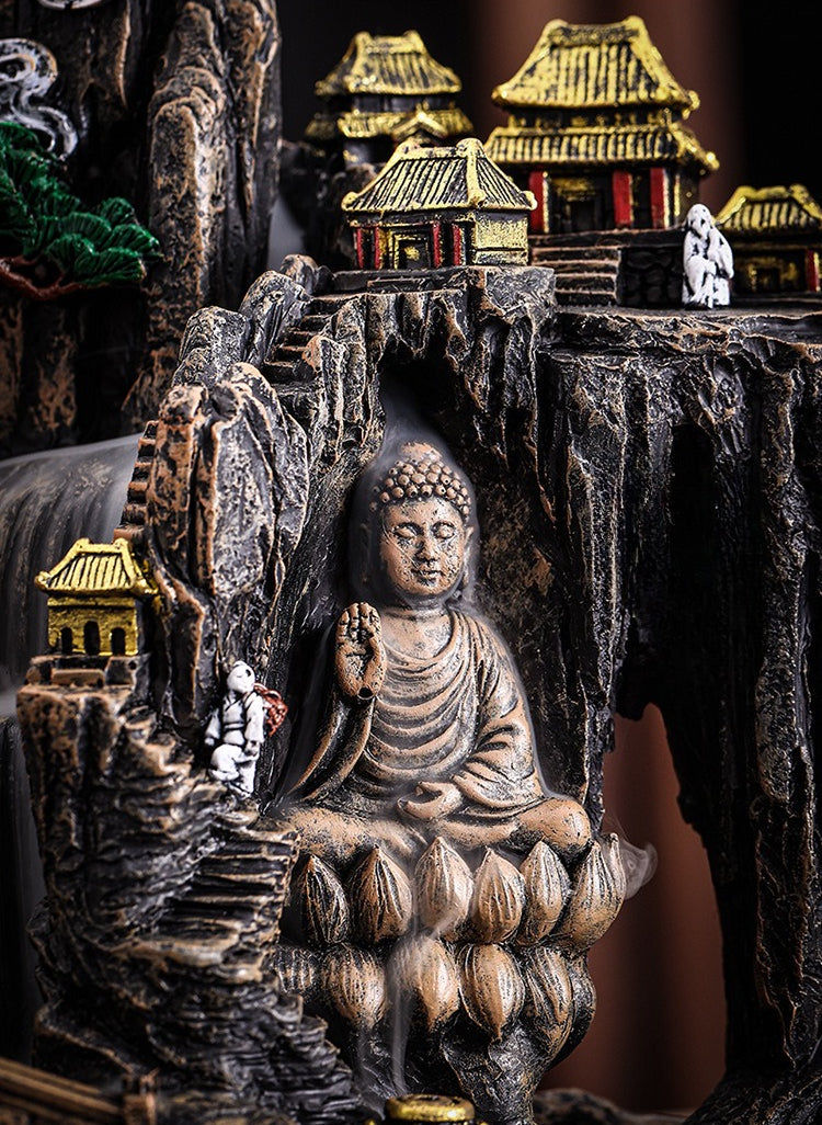 Mountain Temple Incense Burner
