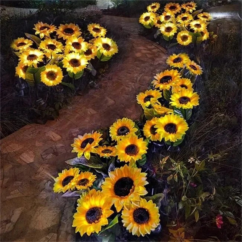 Solar Sunflower Garden Light Decoration