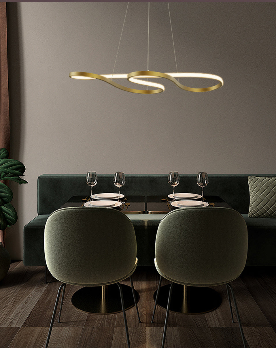 Nordic Abstract Loop LED Pendant Light