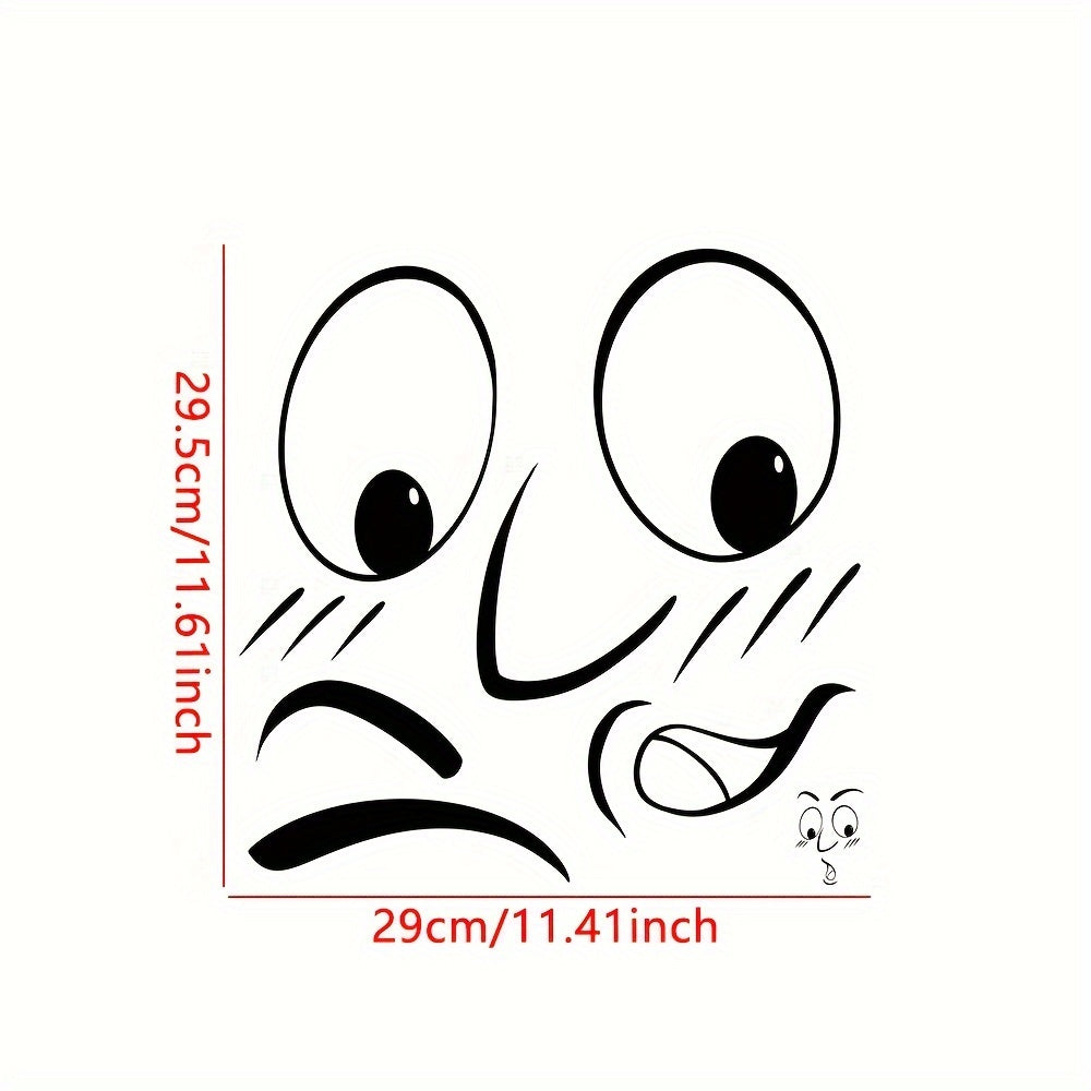 Astonished Face Toilet Lid Sticker