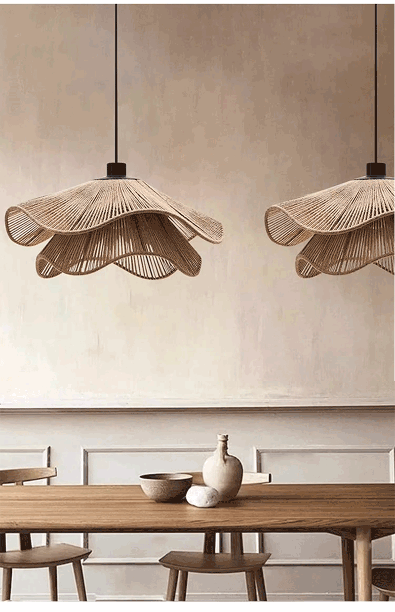 Nordic Petal Fabric LED Pendant Light