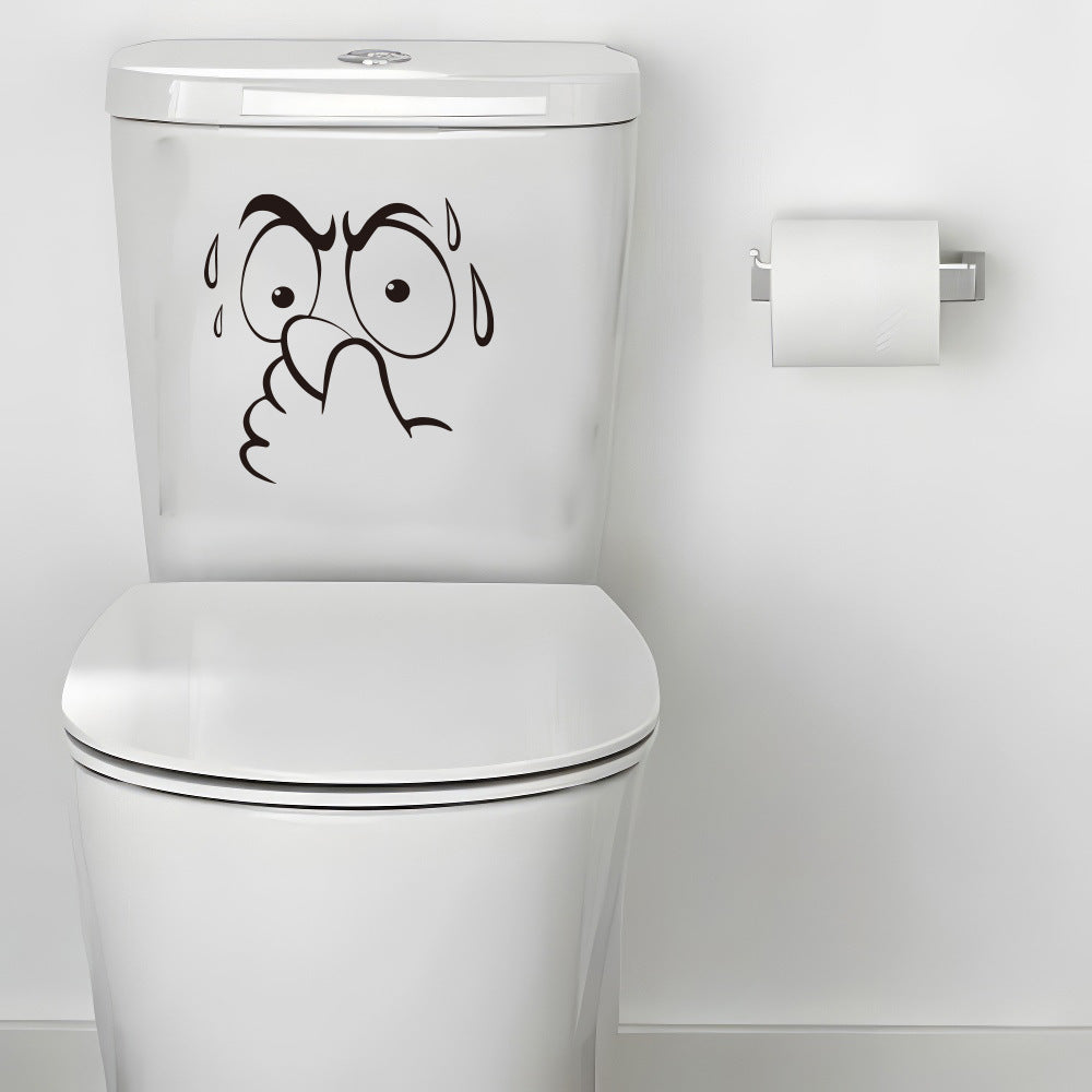 Expressive Funny Toilet Lid Sticker