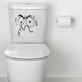 Expressive Funny Toilet Lid Sticker