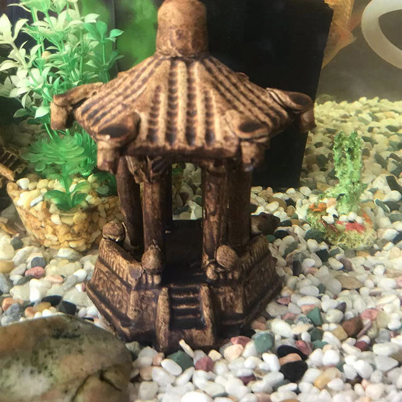 Zen Pavilion Aquarium Ornament