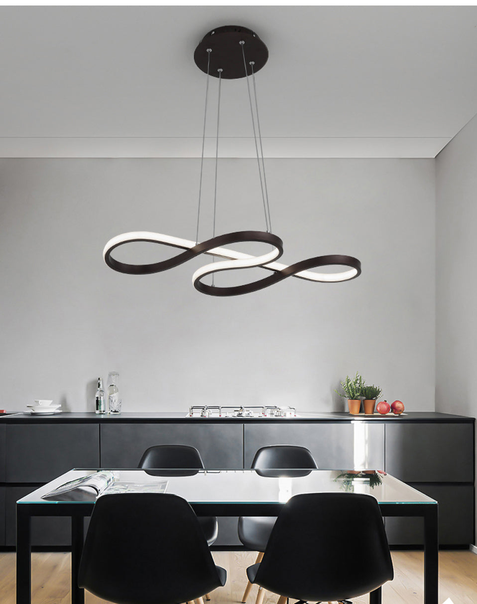 Nordic Abstract Loop LED Pendant Light