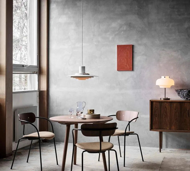 Nordic Layered Chrome LED Pendant Light