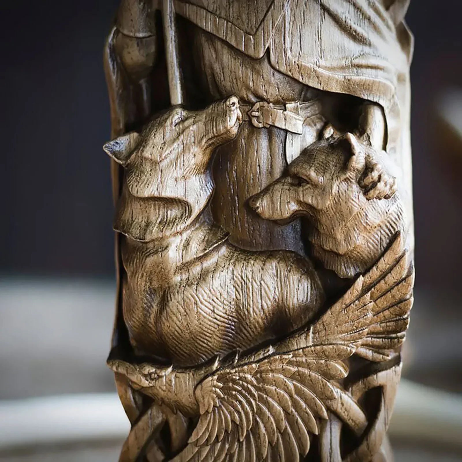 Ancient Nordic Odin Sculpture