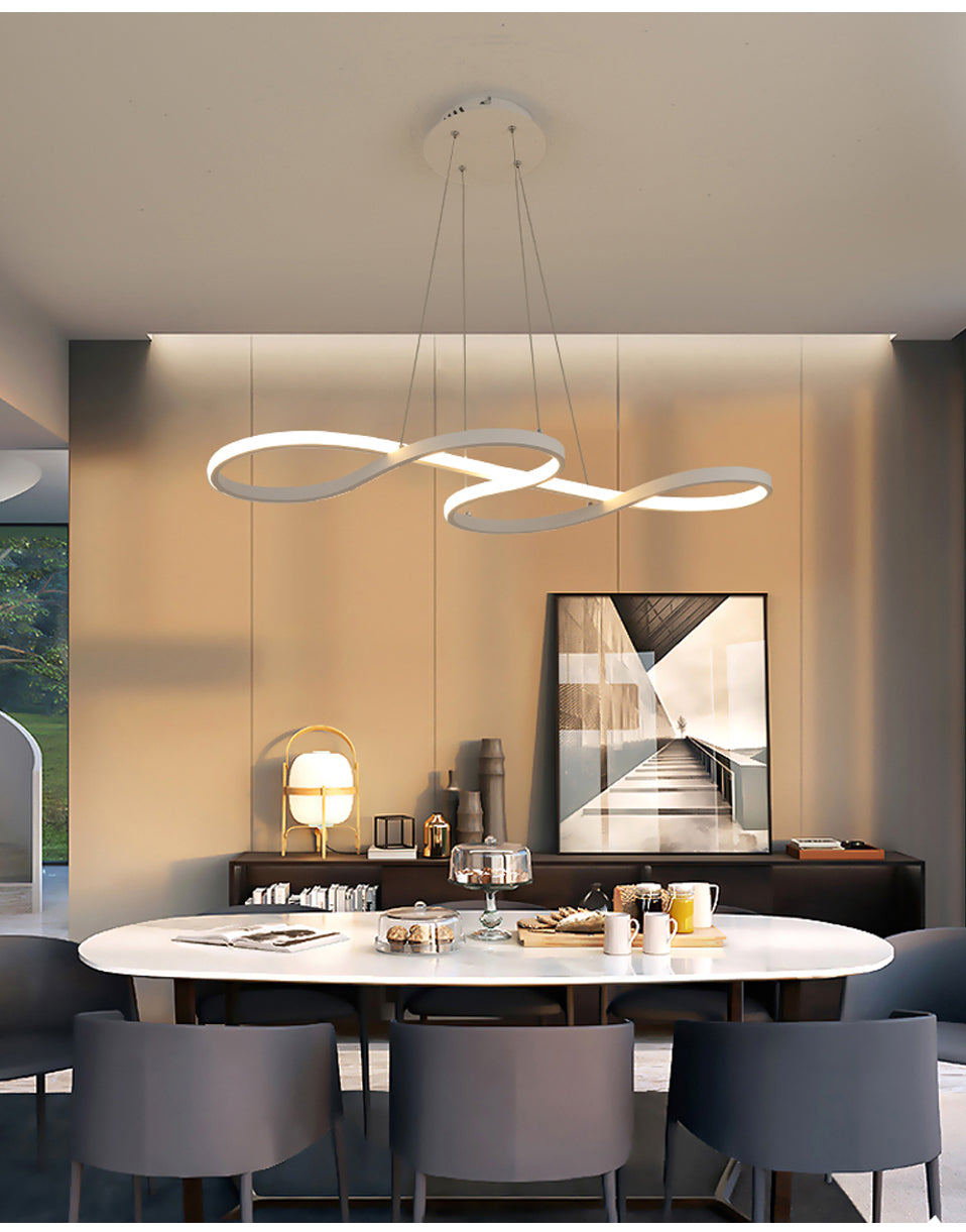 Nordic Abstract Loop LED Pendant Light