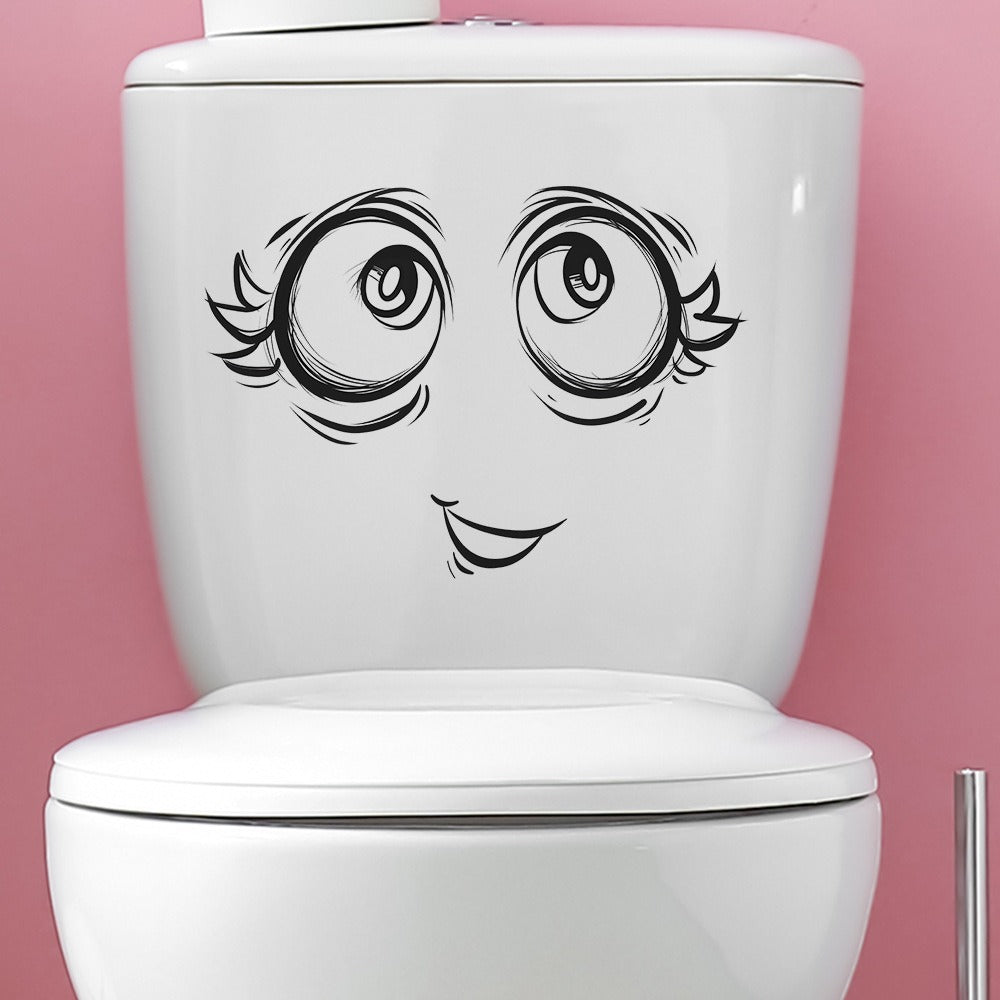 Flirty Eyes Toilet Lid Sticker