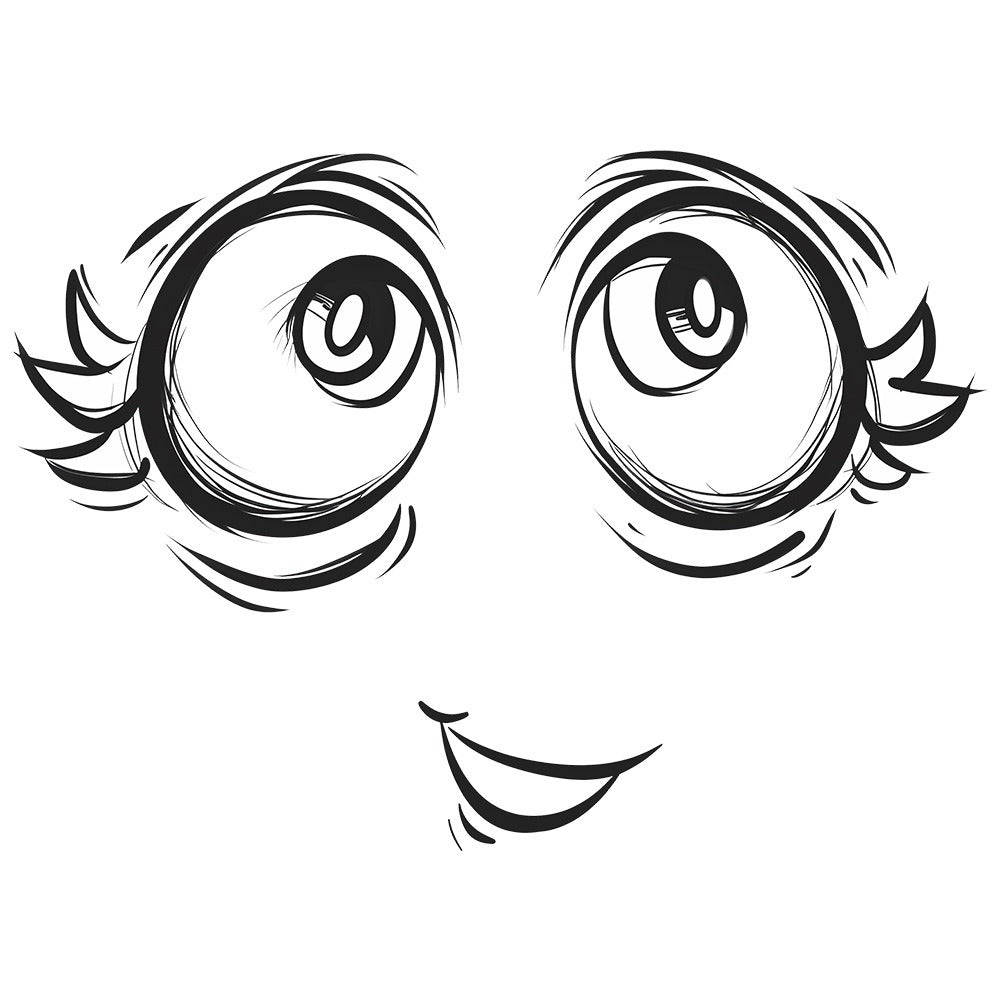 Flirty Eyes Toilet Lid Sticker