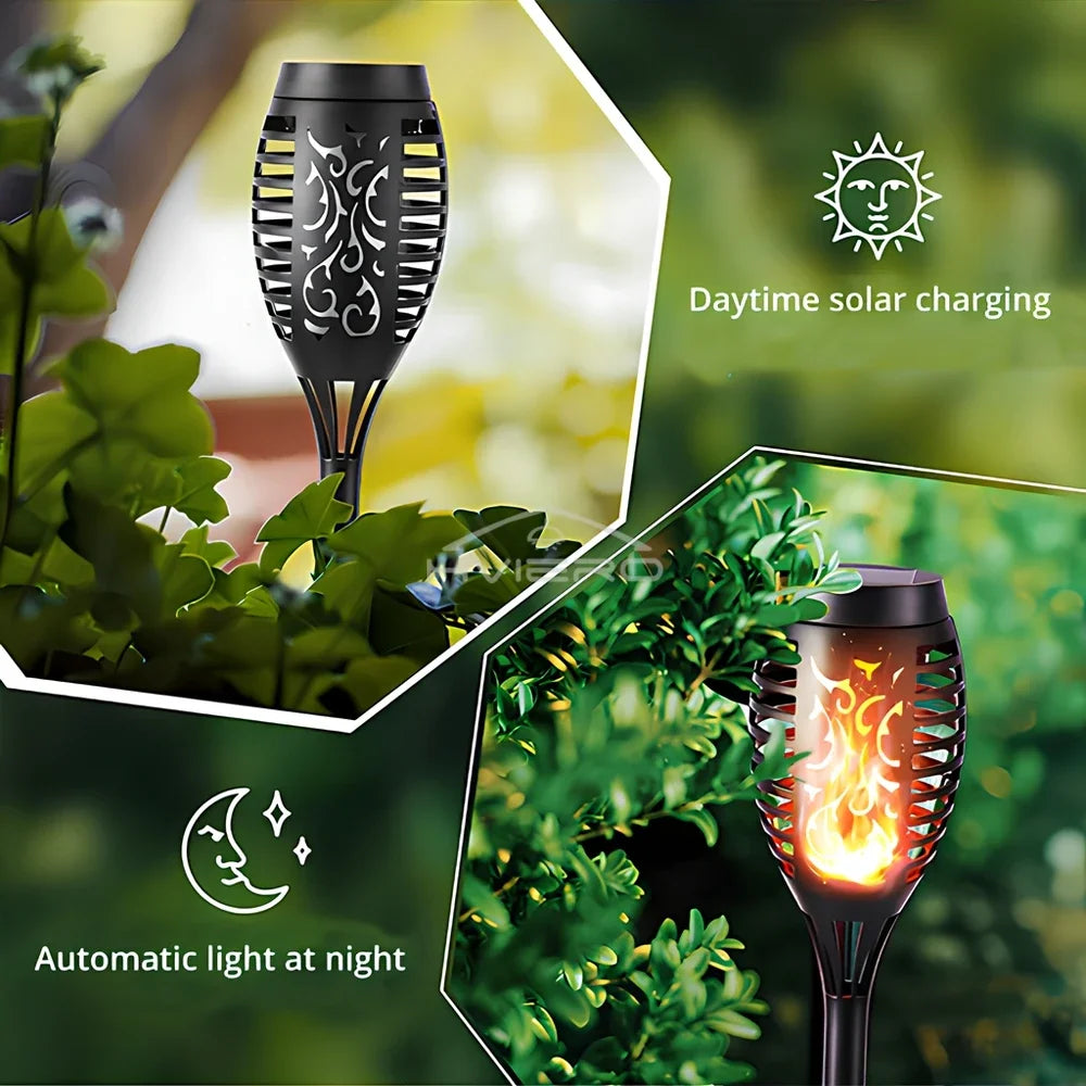 Solar Flame Torch Light Decoration