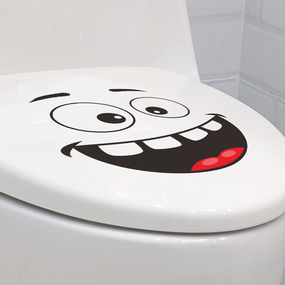 Wide-Grin Toilet Seat Sticker