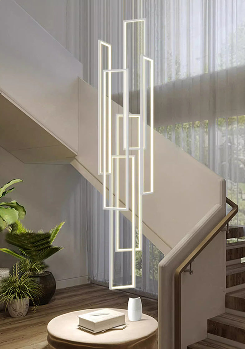 Nordic Staggered Rectangle LED Chandelier