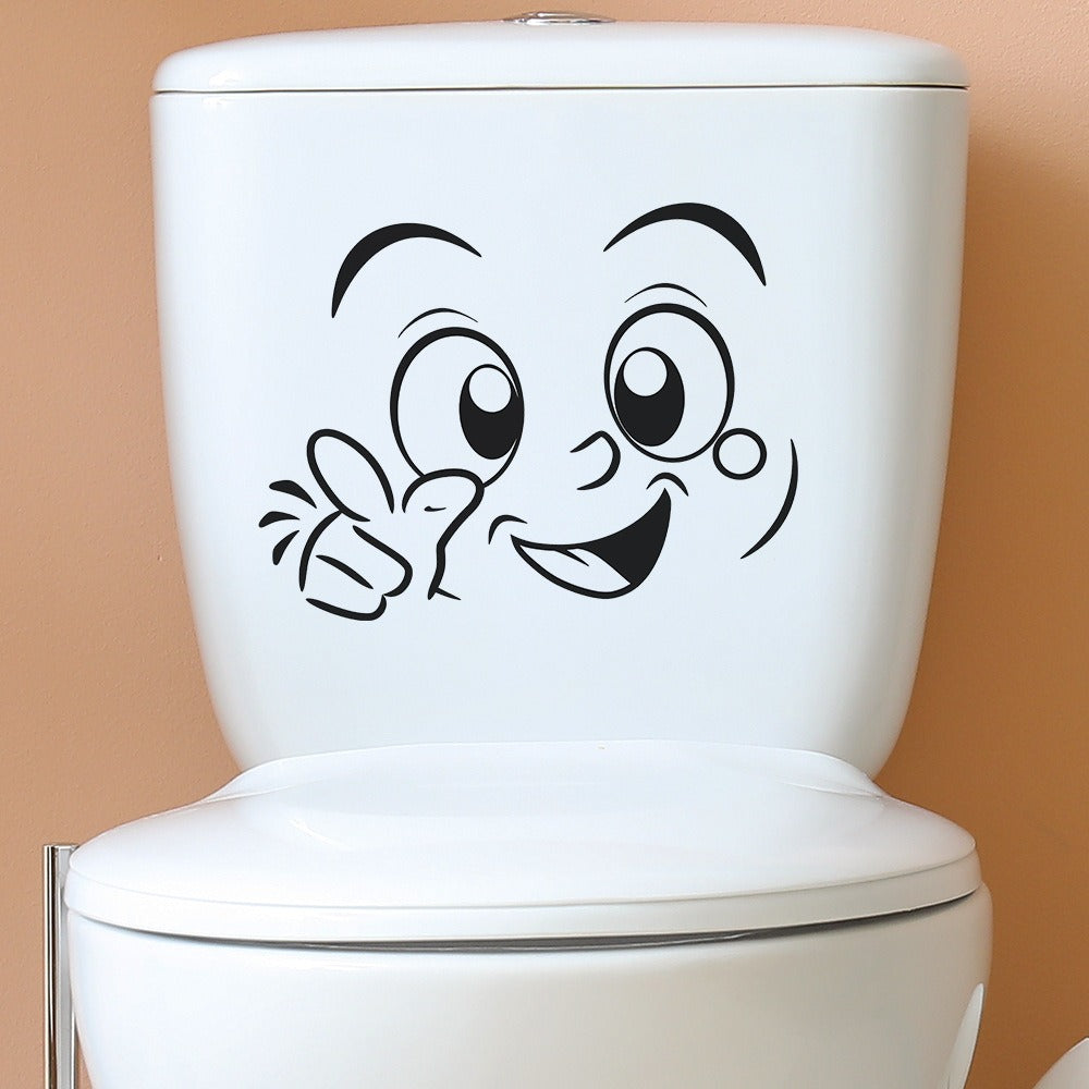 Hey You! Smiley Toilet Lid Sticker
