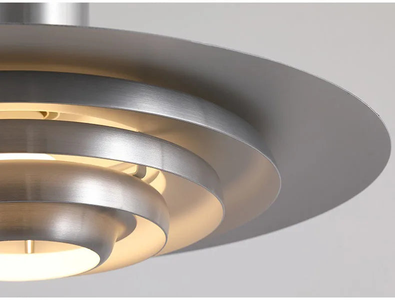 Nordic Layered Chrome LED Pendant Light