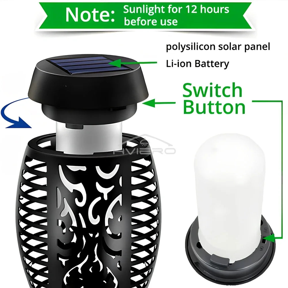 Solar Flame Torch Light Decoration