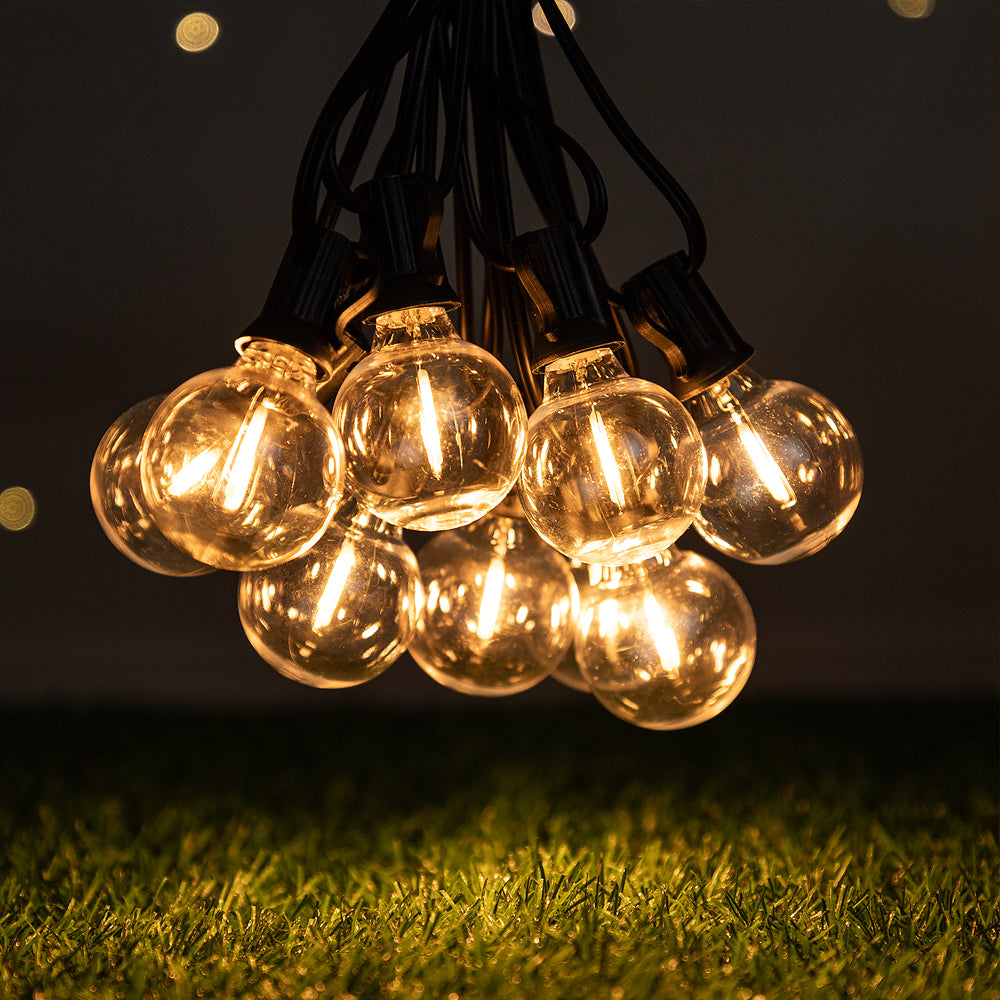 Solar Outdoor String Bulb Lights Decoration