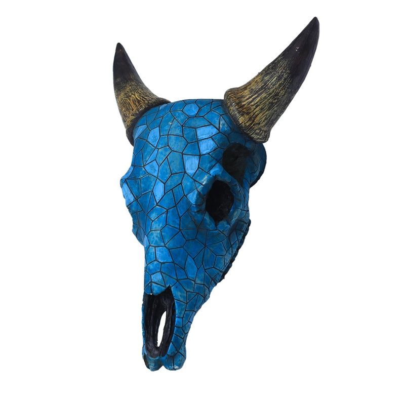 Mosaic Bull Skull Wall Decor