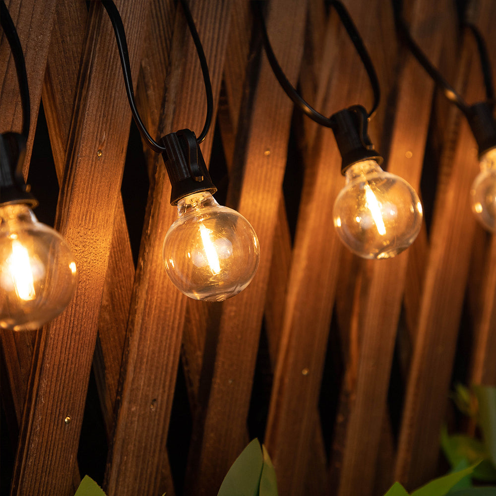 Solar Outdoor String Bulb Lights Decoration