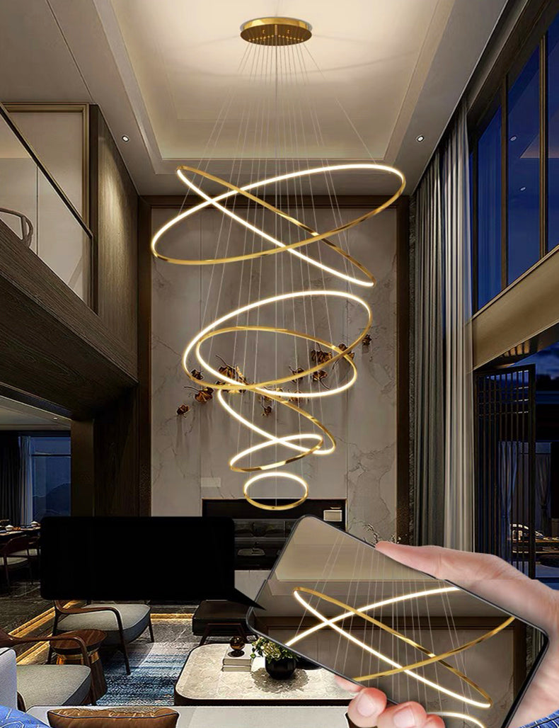 Nordic Grand Spiral LED Chandelier