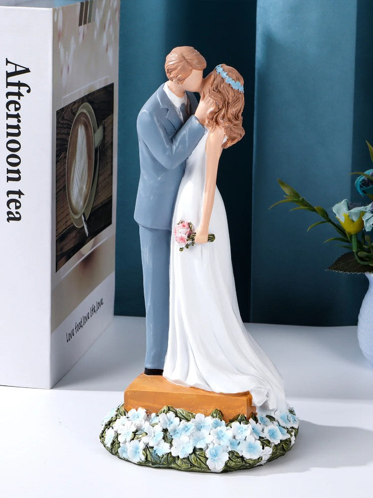 Romantic Wedding Cake Top Sculpture