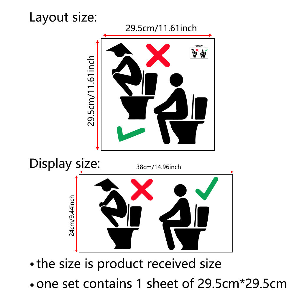 Proper Seating Position Instruction Sticker