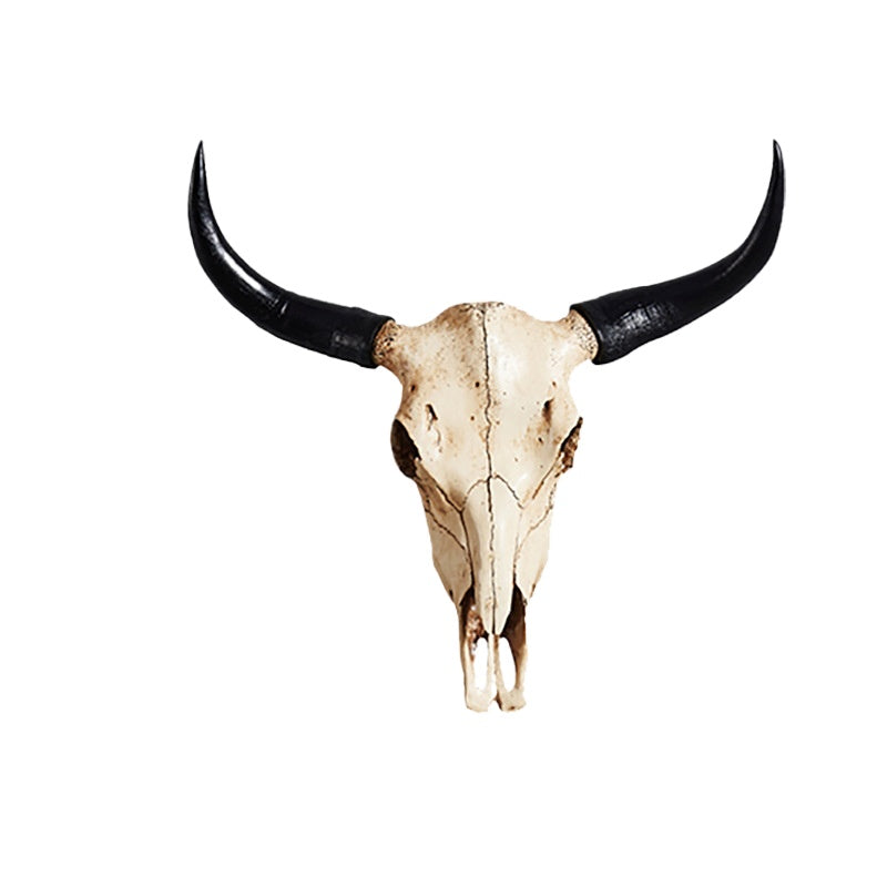 Rustic Wild Cow Skull Wall Sculpture