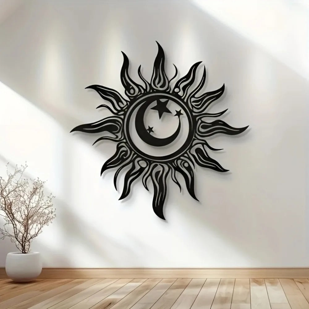 Sun Moon Metal Wall Art