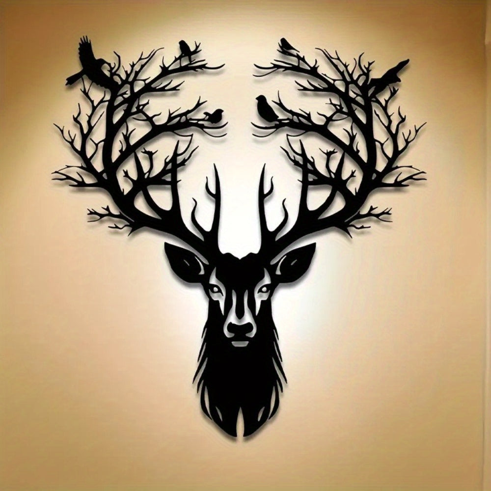 Forest Stag Silhouette Wall Art