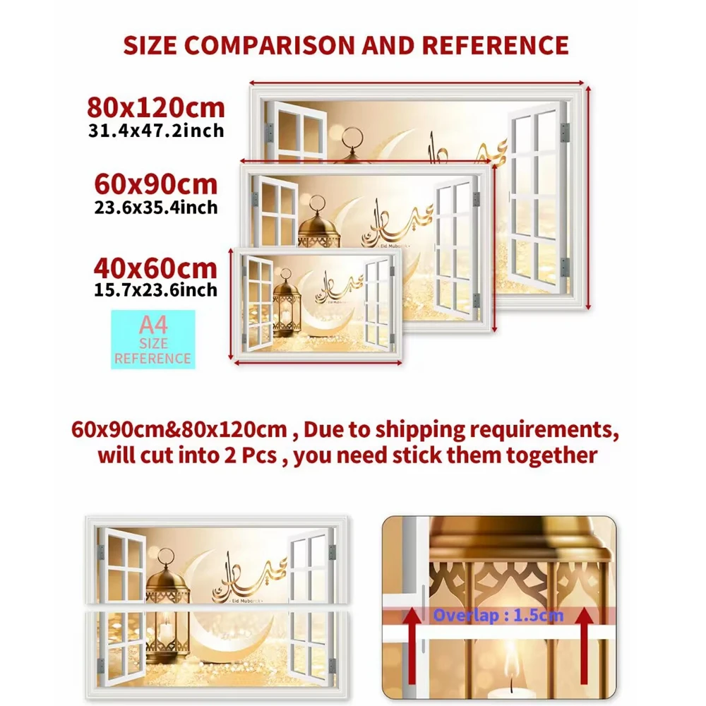Coconut Palm Bay 3D Window Effect Wall Sticker