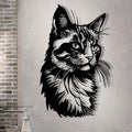 Majestic Cat Portrait Metal Wall Art