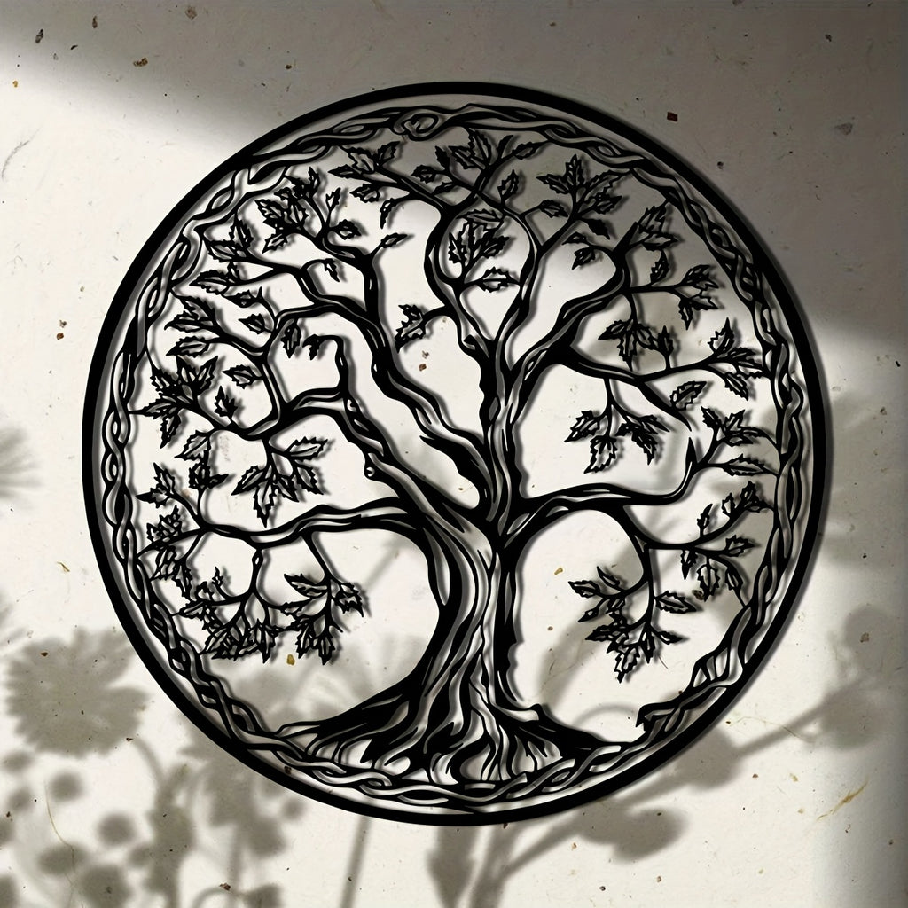 Ornate Tree of Life Metal Wall Art