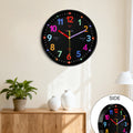 12-Inch Children's Multicolour Educational Wall Clock